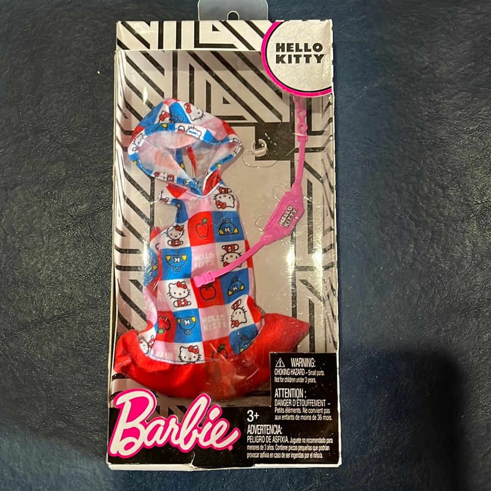 Collectible Barbie Hello Kitty outfit NWT